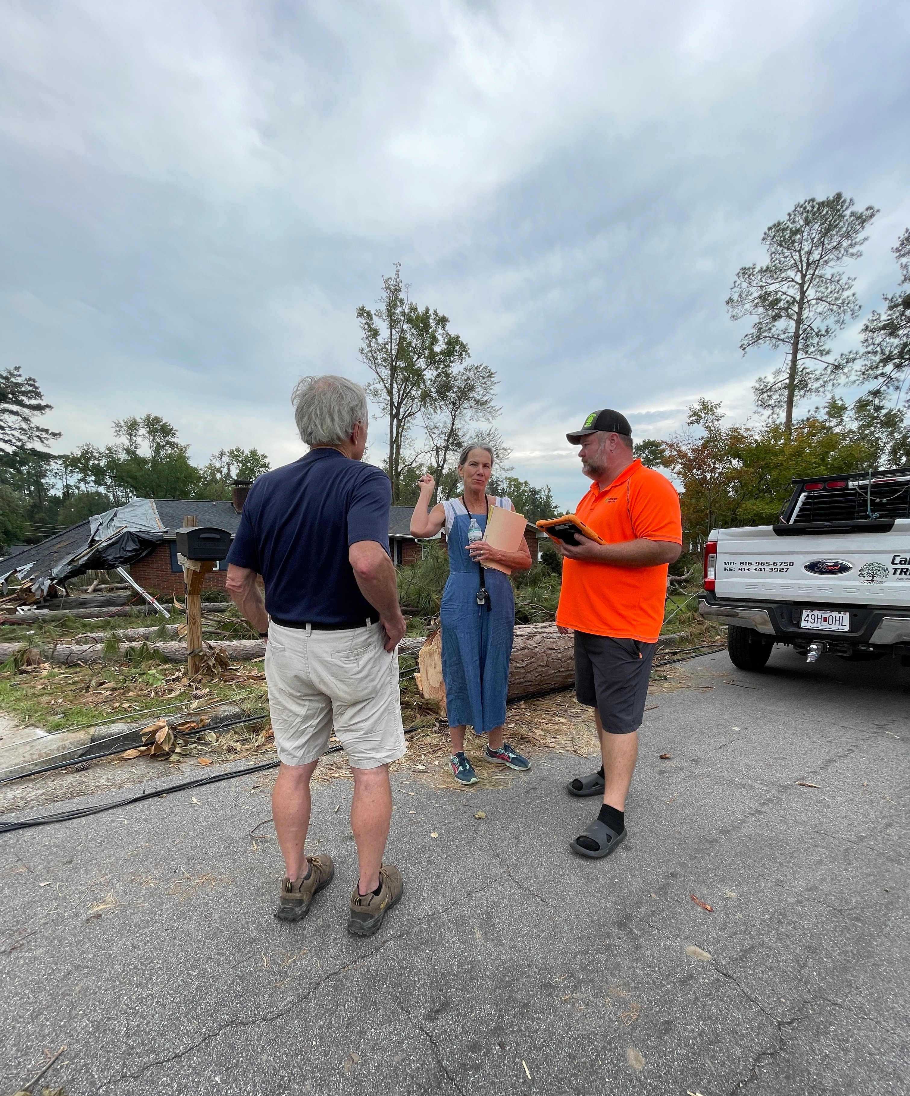 Cartwright Tree Care Assessing tree care damage from a storm