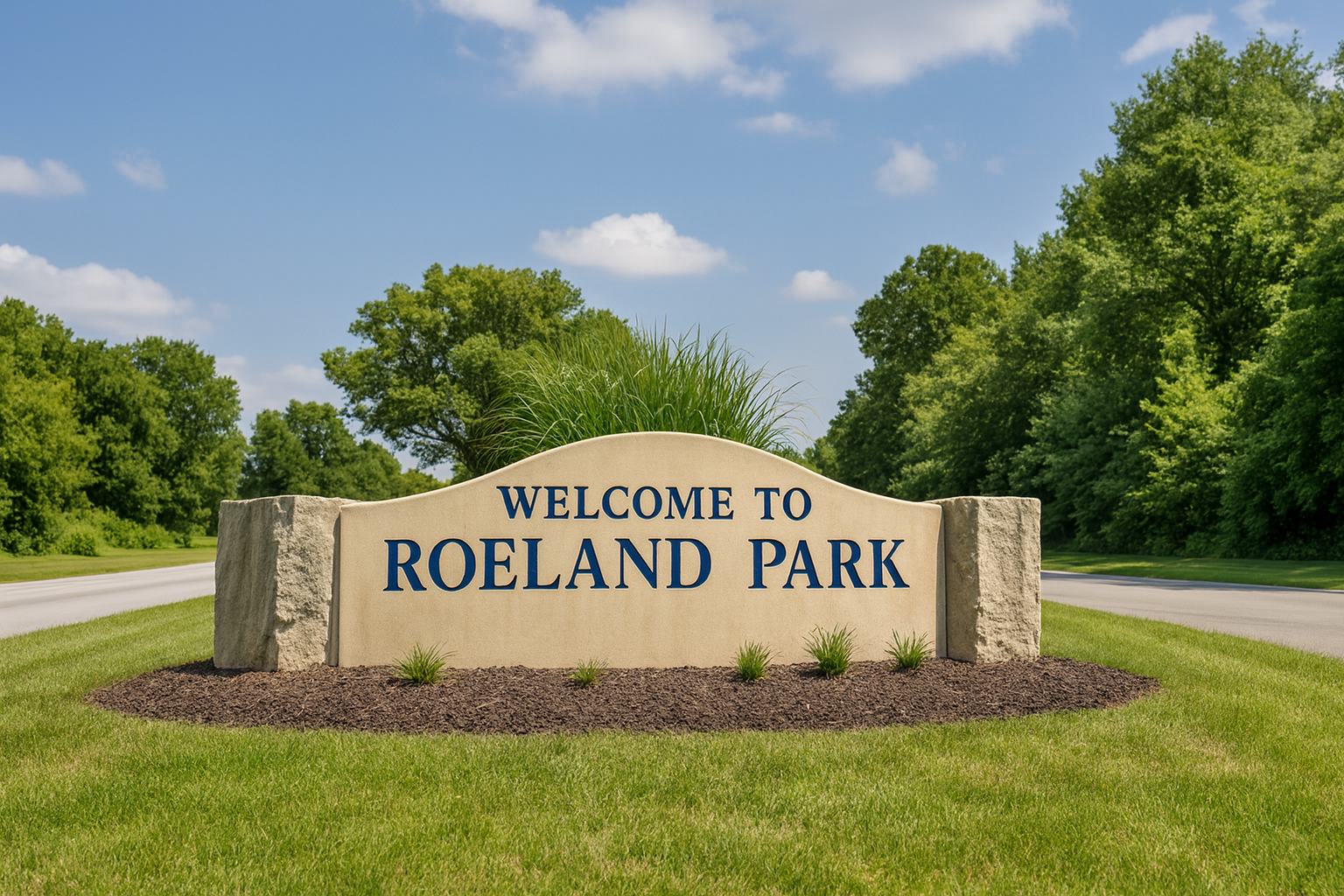 roeland park ks welcome sign